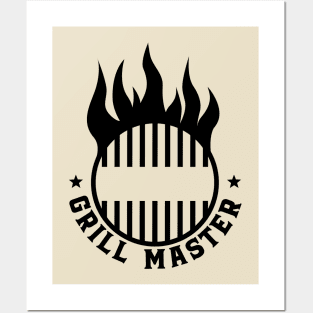 Grill master; bbq; barbeque; meat; food; cook; grill; grilling; cooking; chef; bbq gift; dad; father; gift for husband; cooks; love to bbq; Posters and Art